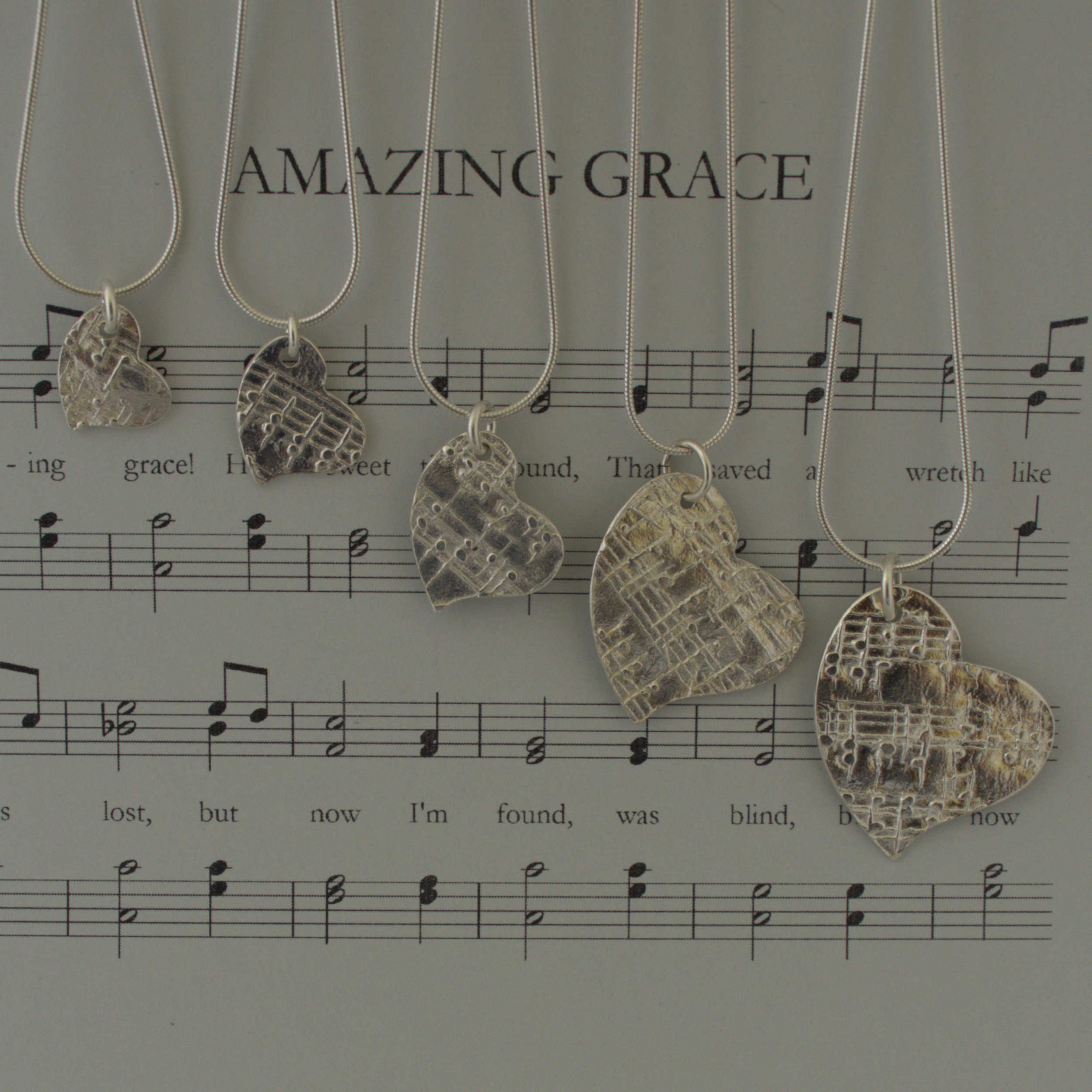 Heart Amazing Grace Pendant