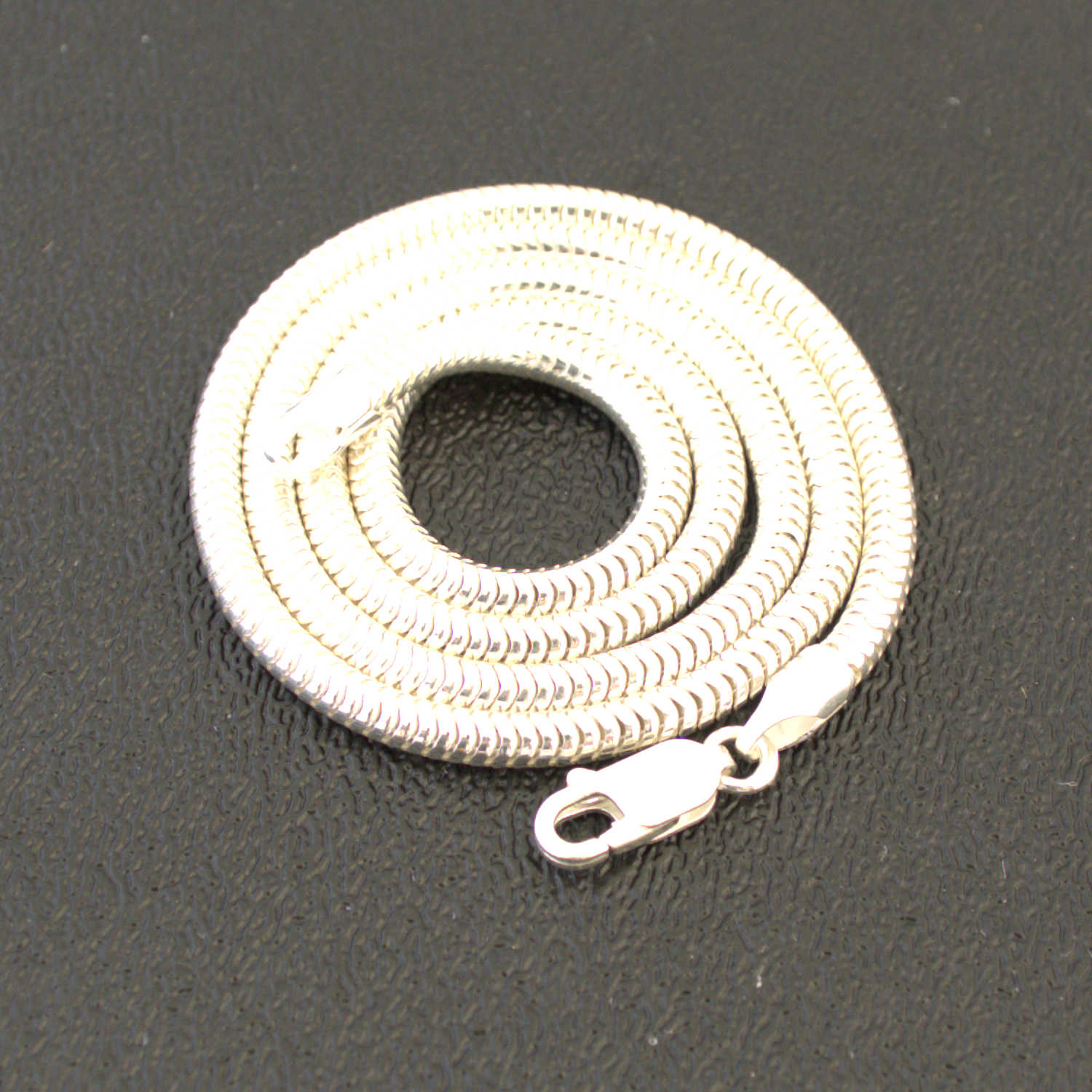 Italian Sterling Silver Round Snake Chain