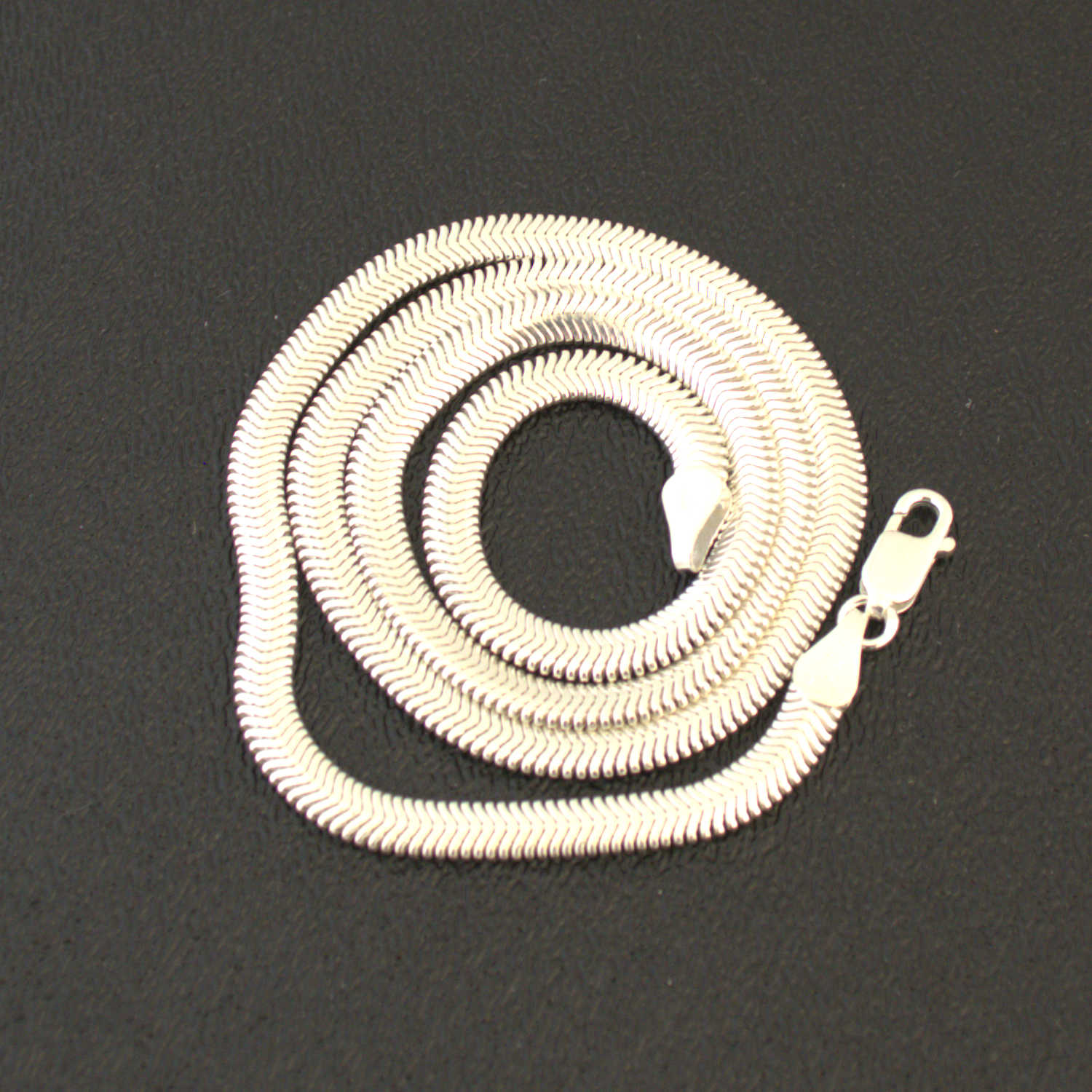 Italian Sterling Silver Flat Snake Chain