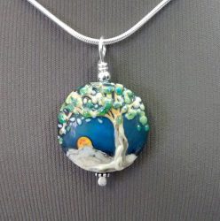 Blue Tree Of Life Pendant