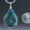 Blue Teardrop Pendant Back