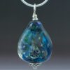 Blue Teardrop Pendant Front