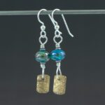 Lovely Blue Earrings Front