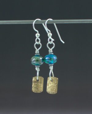 Lovely Blue Earrings Front