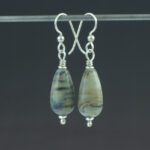 Tribal Gray Earrings Front