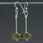Classic Olive Earrings Front