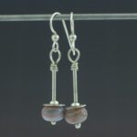 Sleek Pink Earrings Front