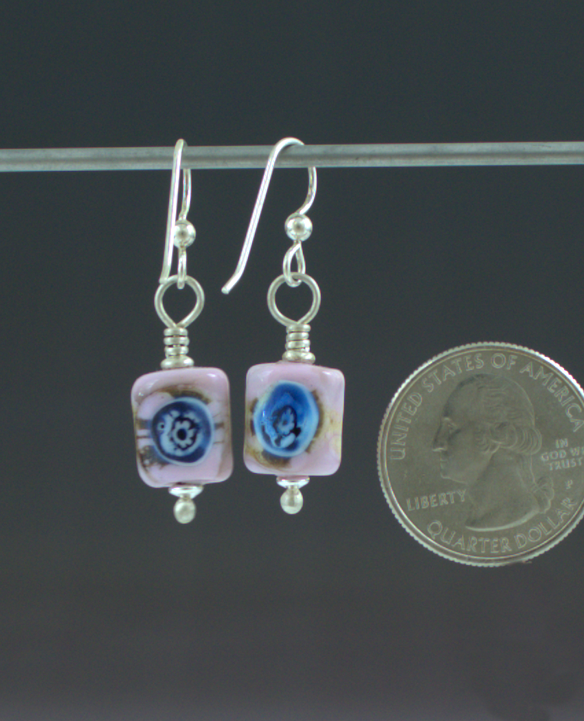 Pink Eclipse Earrings Back