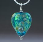 Heart of Blue Pendant with Sterling Silver Chain
