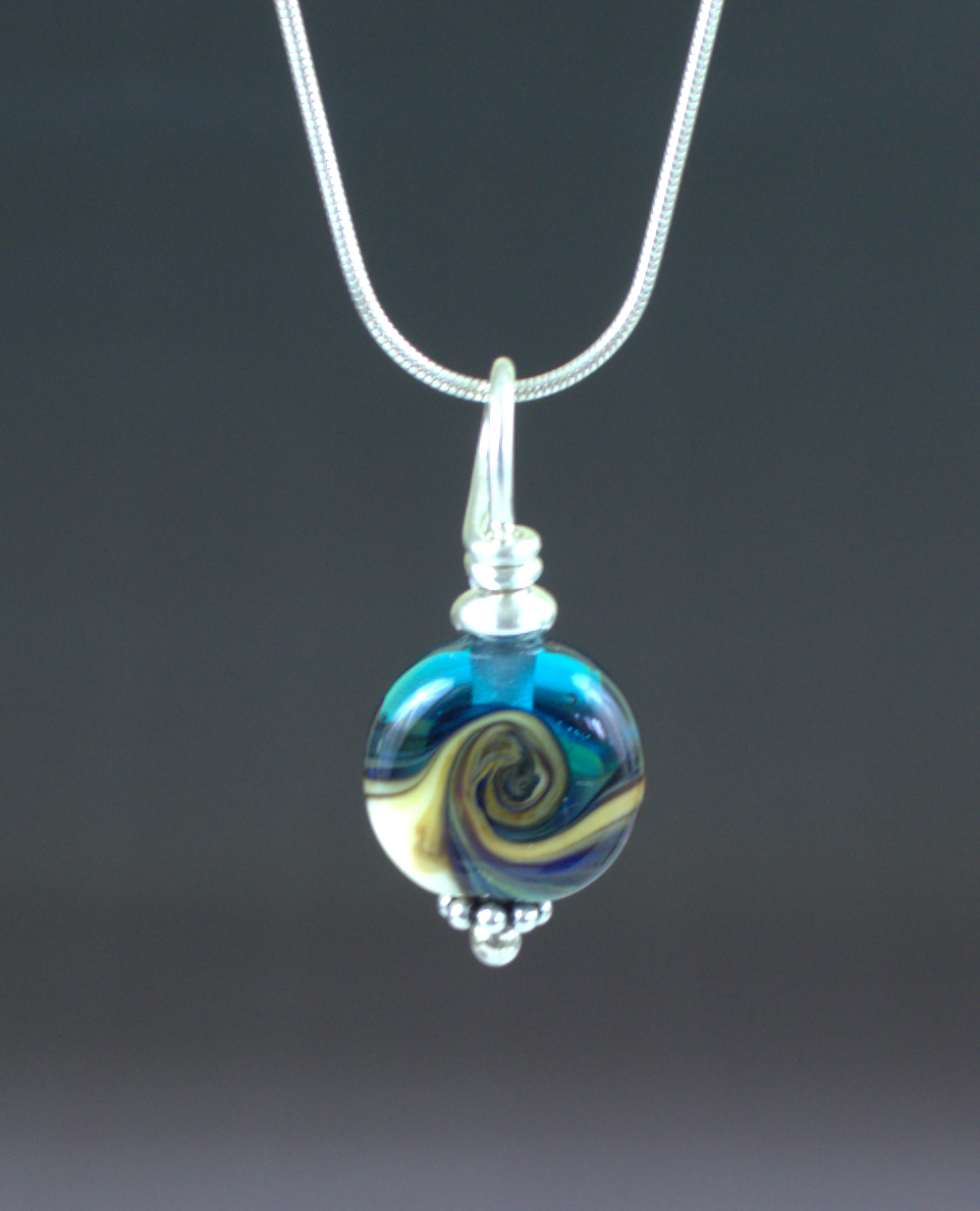 Ocean Wave Pendant Front