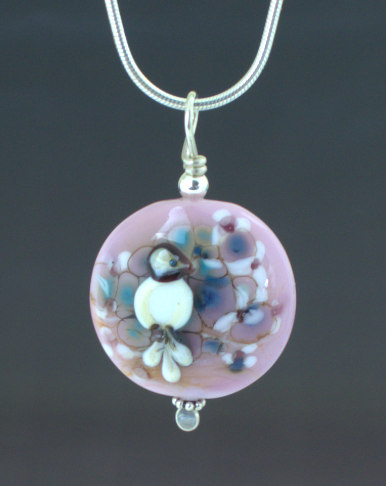 My Pink Friend Pendant Front