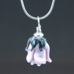 Pinky Pink Rose Pendant Front