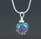 Violet Rose Pendant with Sterling Silver Chain (SOLD)