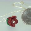 Red Rose Pendant Back