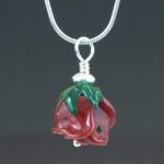 Red Rose Pendant Front