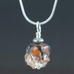 Salmon Rose Pendant Front