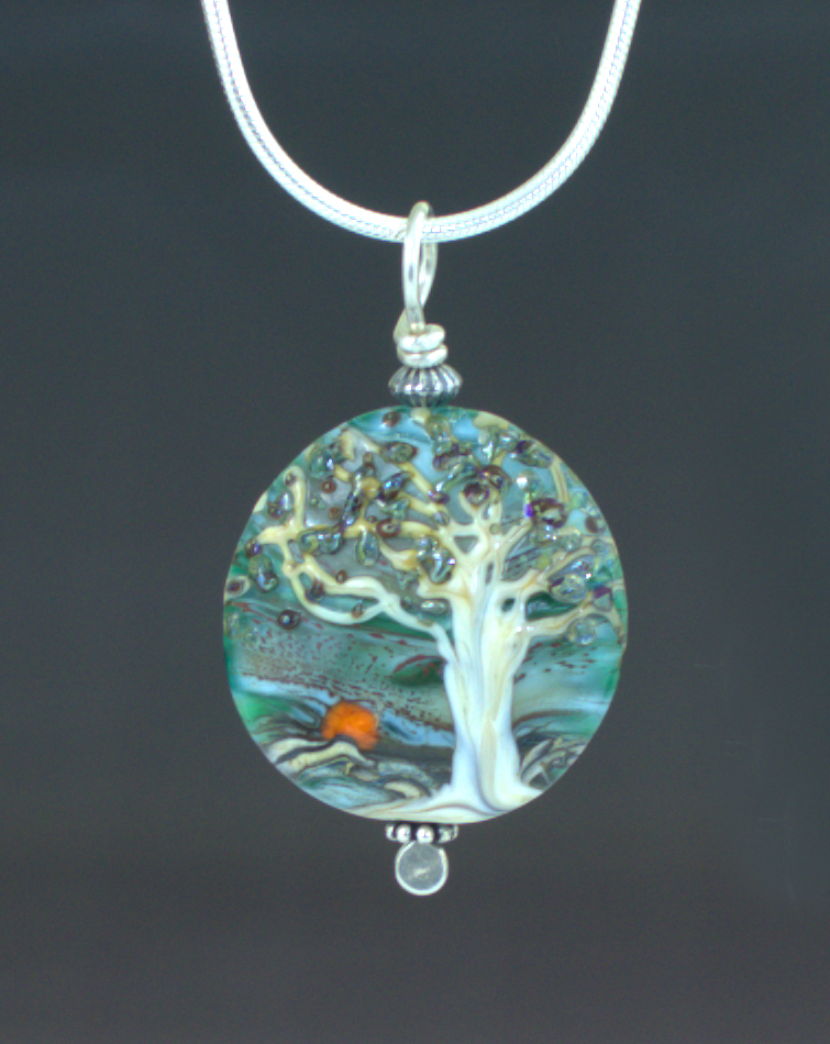 Morning Tree Pendant Front