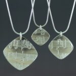 Amazing Grace Fine Silver Diamond Pendants