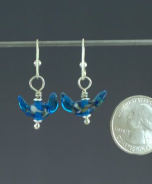 Bluebird Earrings Back