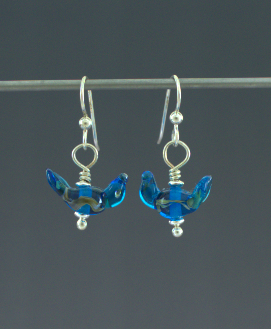 Bluebird Earrings Front
