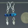 Blue Devine Earrings Back