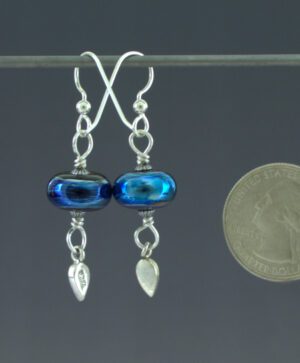 Blue Devine Earrings Back