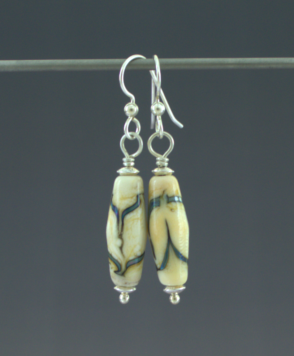 Alluring Ivory Earrings Front