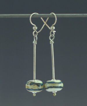 Shapely Turquoise Earrings Front